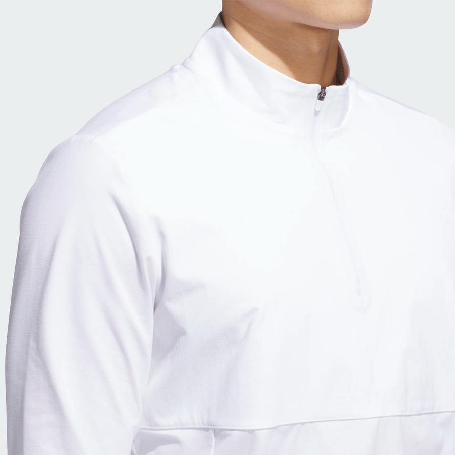 Adidas Ultimate365 Tour Quarter-Zip Golf Pullover - White
