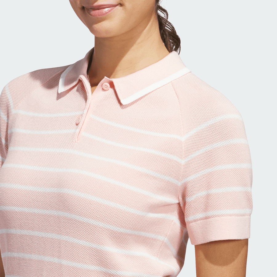 Polo en maille rayée Ultimate365+ pour femme Adidas