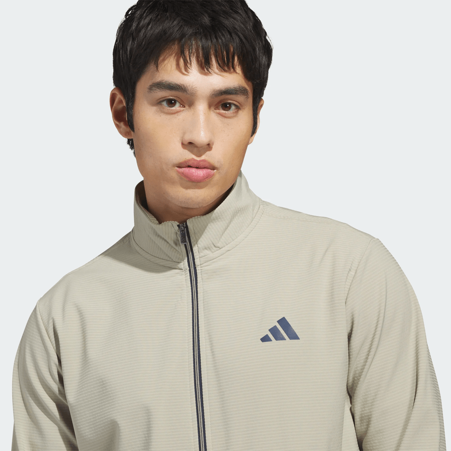 Adidas Ultimate365 Wind Textured Full-Zip Golf Jacket - Grey
