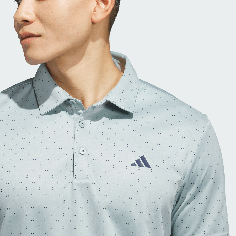 Adidas Performance Textured Print Polo Shirt