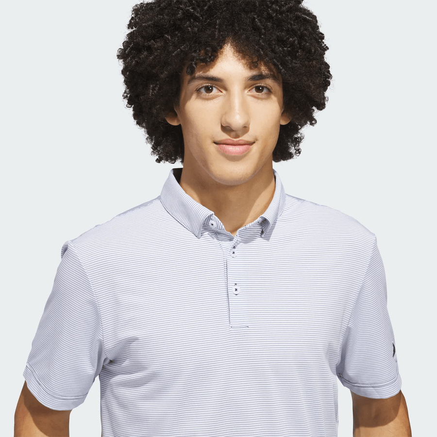 Adidas Ultimate365+ Pencil Stripe Climacool Polo Shirt