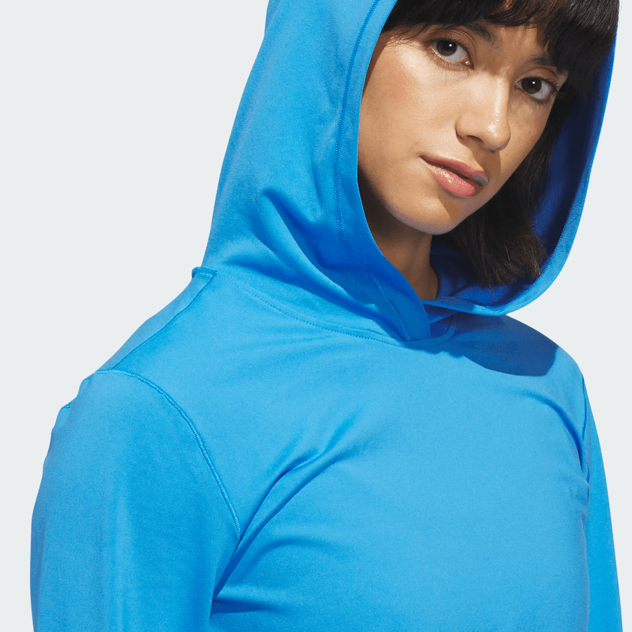 Adidas Ladies Performance Golf Hoodie - Blue