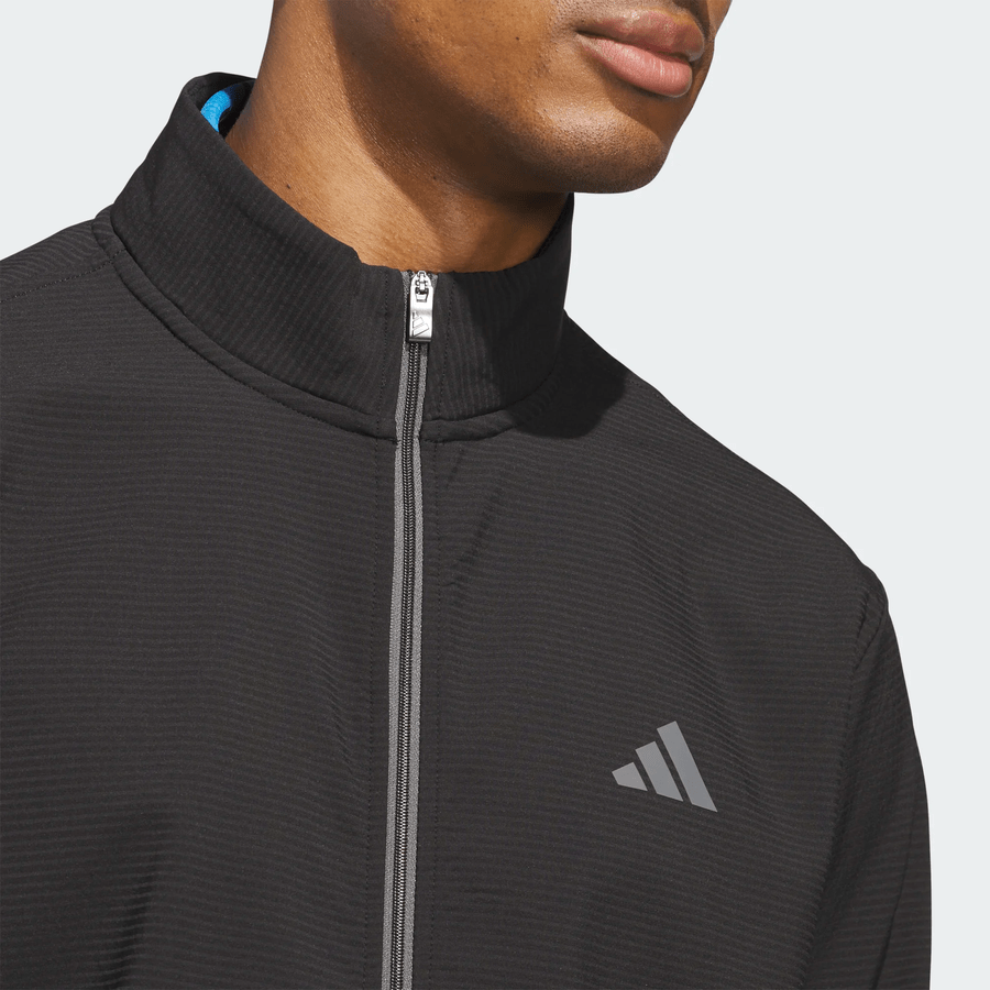 Adidas Ultimate365 Wind Textured Full-Zip Golf Jacket - Black