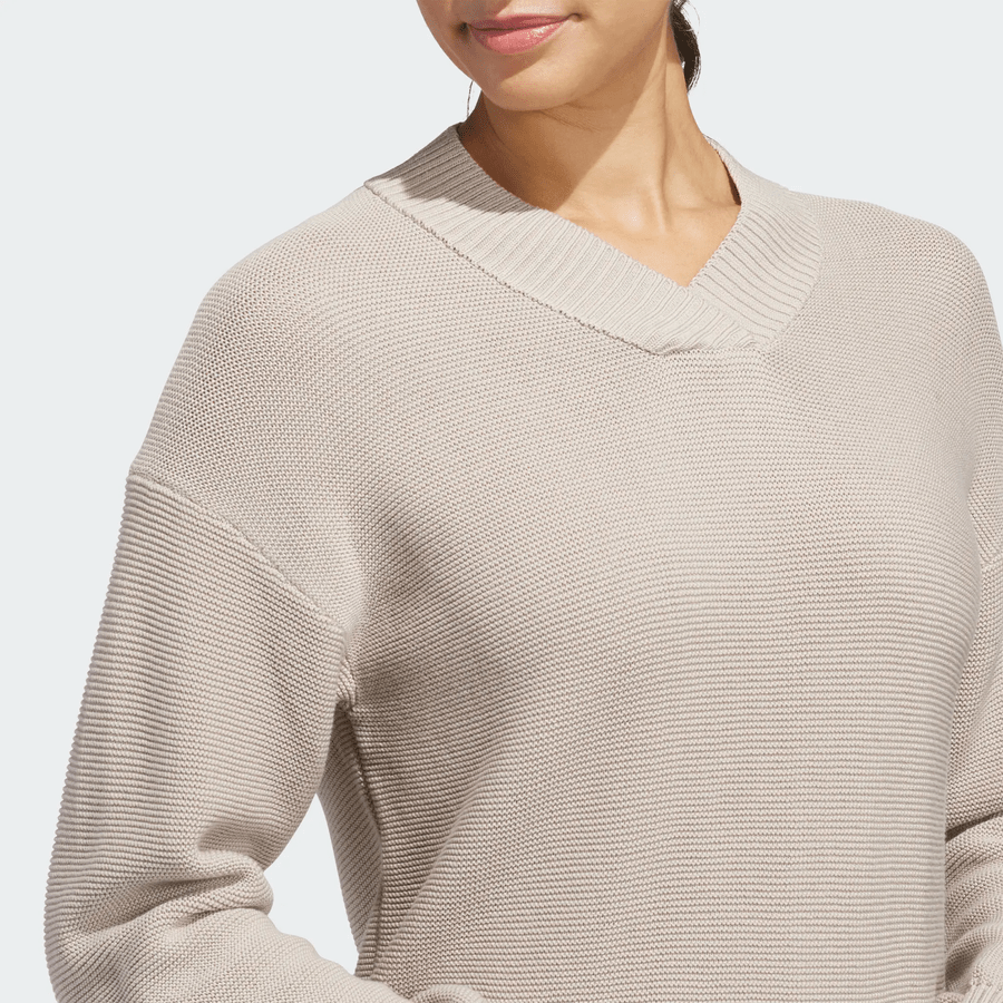 Pull en maille Ultimate365 pour femme Adidas - beige