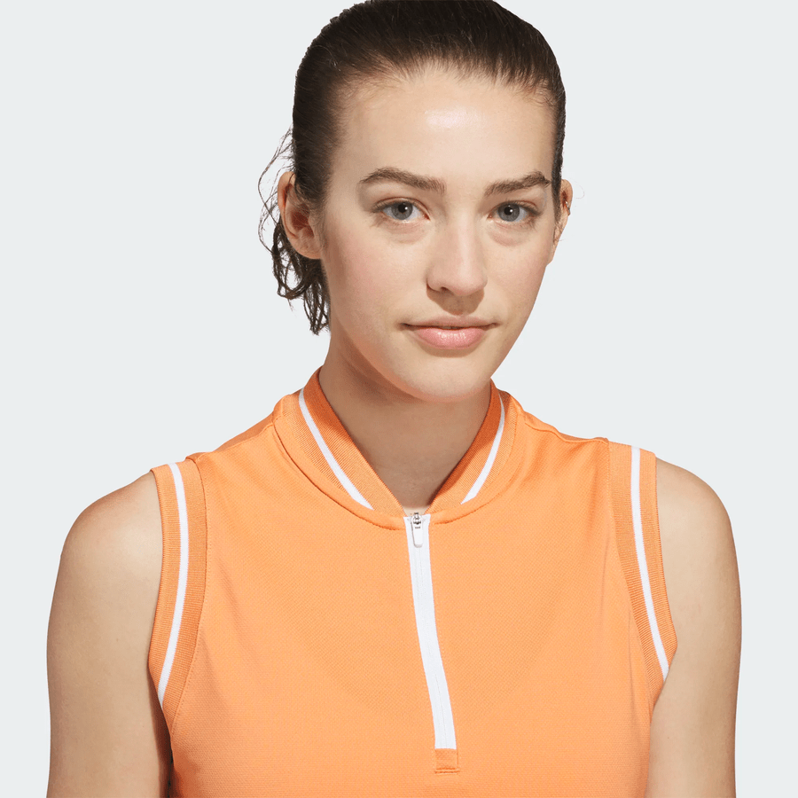 Polo zippé Adidas Ultimate365 pour femme