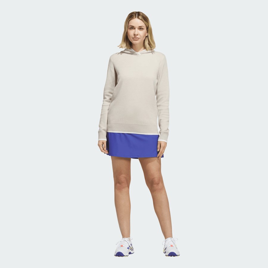 Adidas sweat à capuche en maille Ultimate365 Tour pour femme - Beige