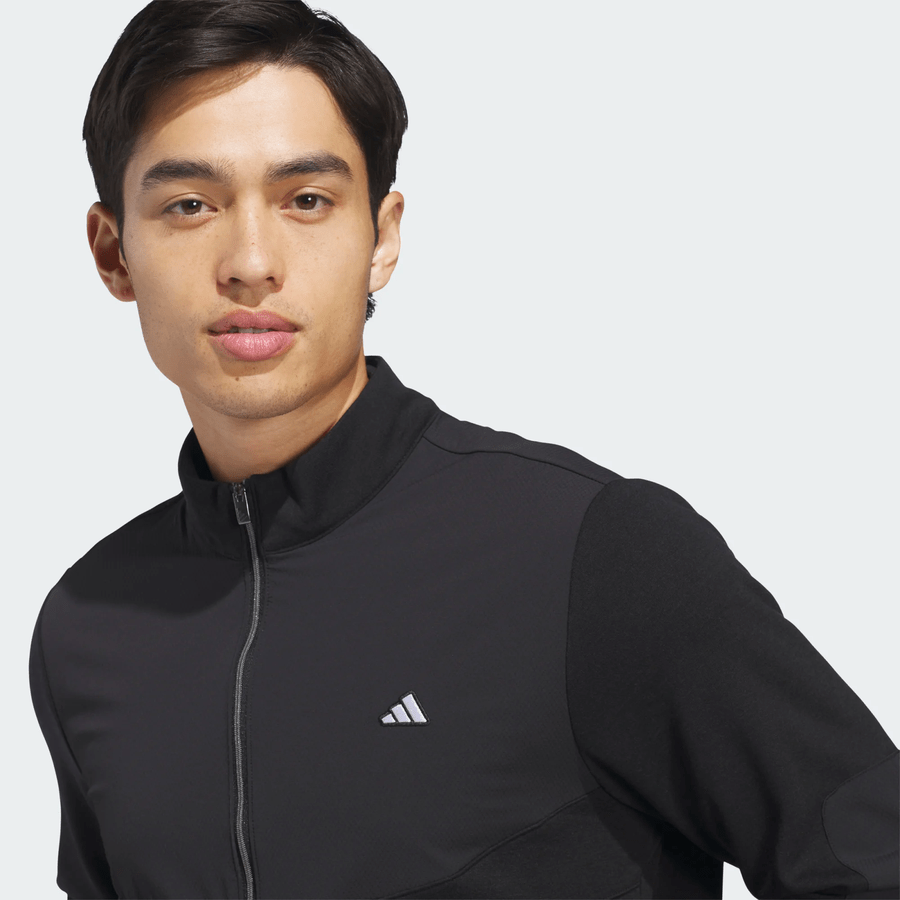 Adidas Ultimate365+ Course Control Hybrid Quarter-Zip Sweatshirt - Black