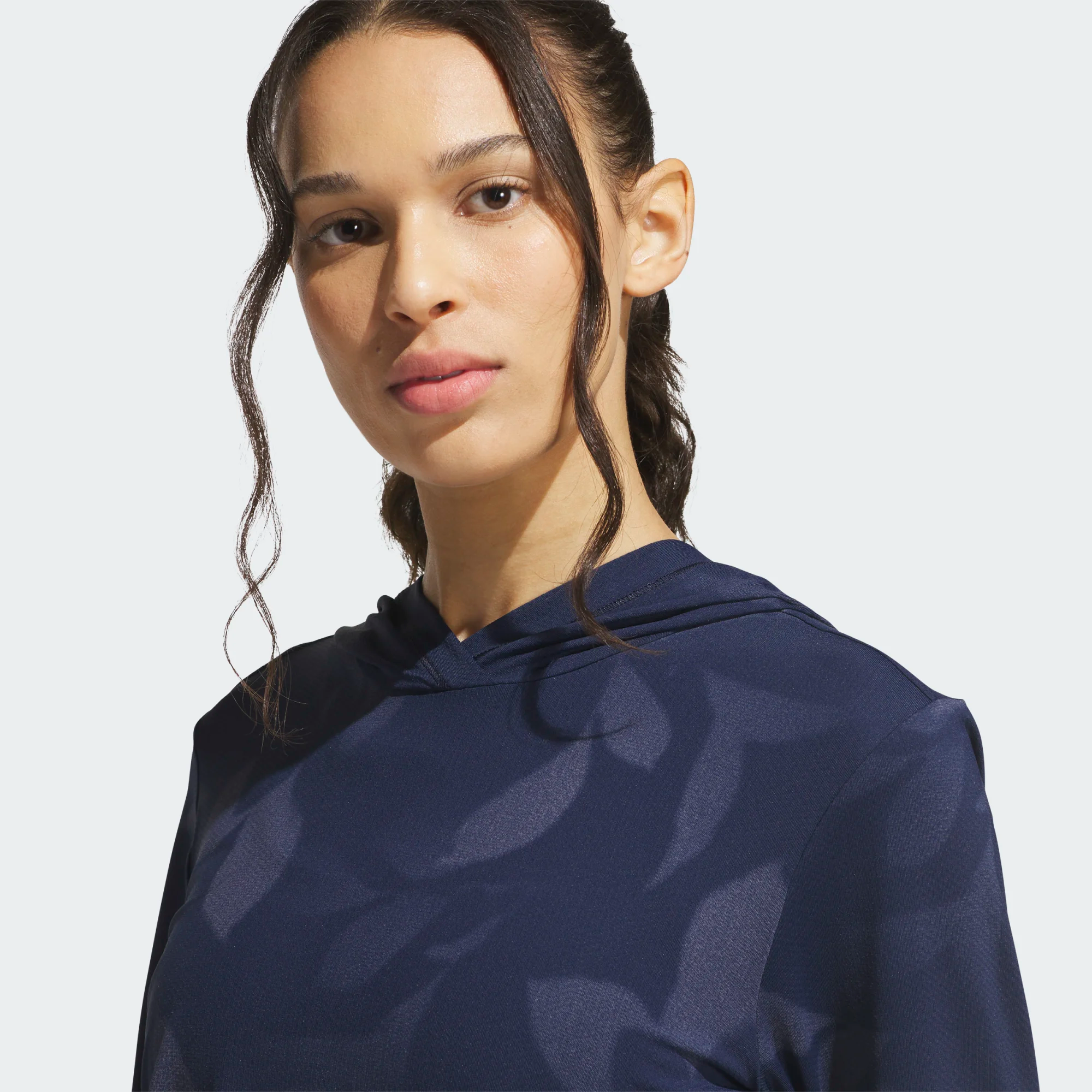 Adidas Ladies Ultimate365 Cool Feeling Printed Hoodie - Navy