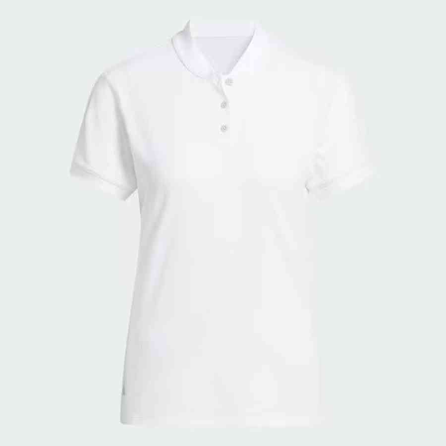 Adidas Ladies Ultimate365 Diamond Jacquard Polo Shirt - White