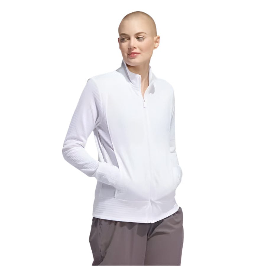 Adidas Ladies Ultimate365 Textured Jacket - White
