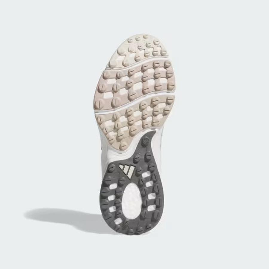 Adidas Ladies Zoysia Spikeless Golf Shoes - White/Brown