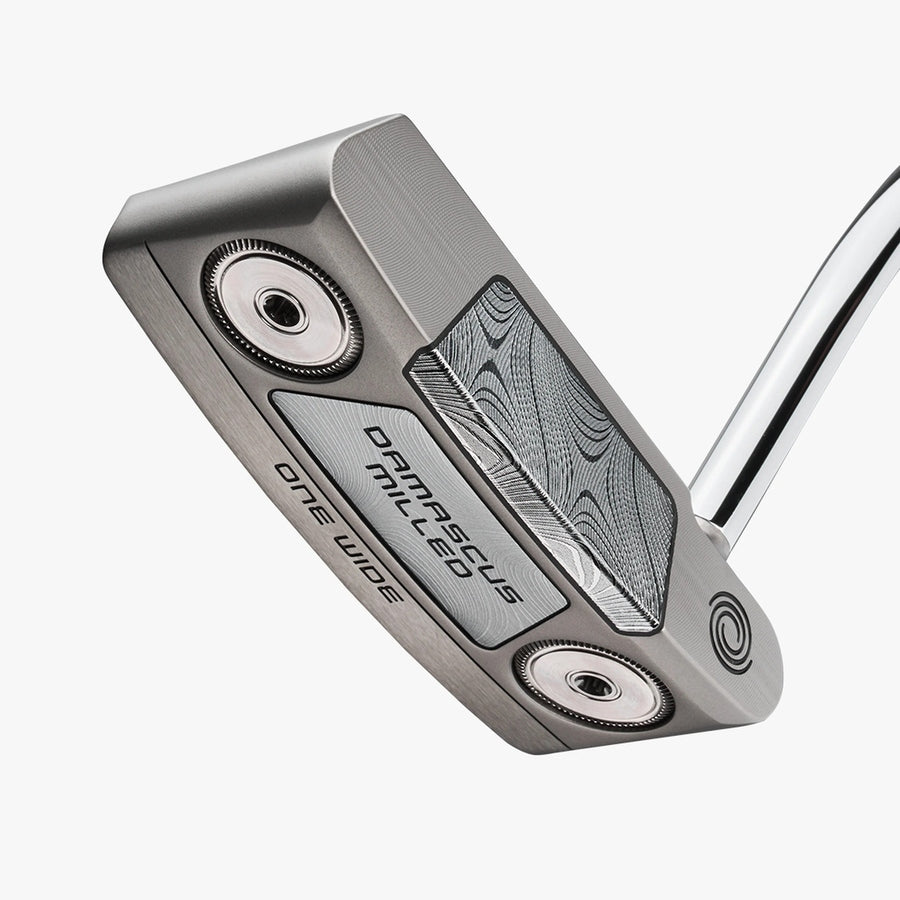 Putter Odyssey Damascus fraisé One Wide à simple courbure