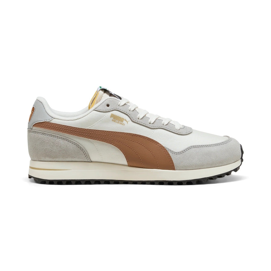 Puma Helsinki G Spikeless Golf Shoes - Gray/Brown