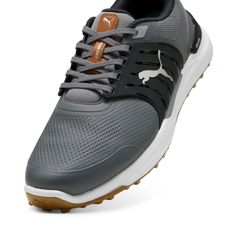 Puma Ignite Elevate 2 Wide Spikeless Golf Shoes - Grey/Black
