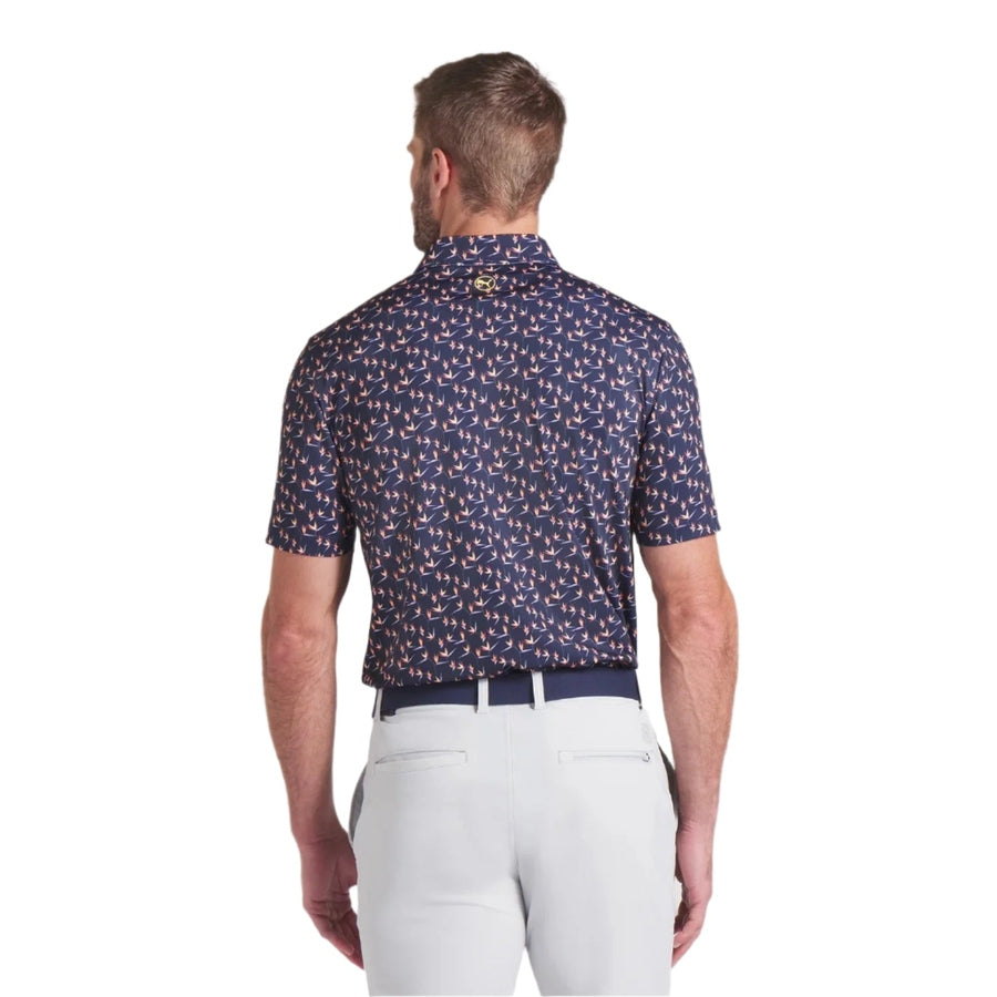 Puma MATTR Paradise Golf Polo - Navy
