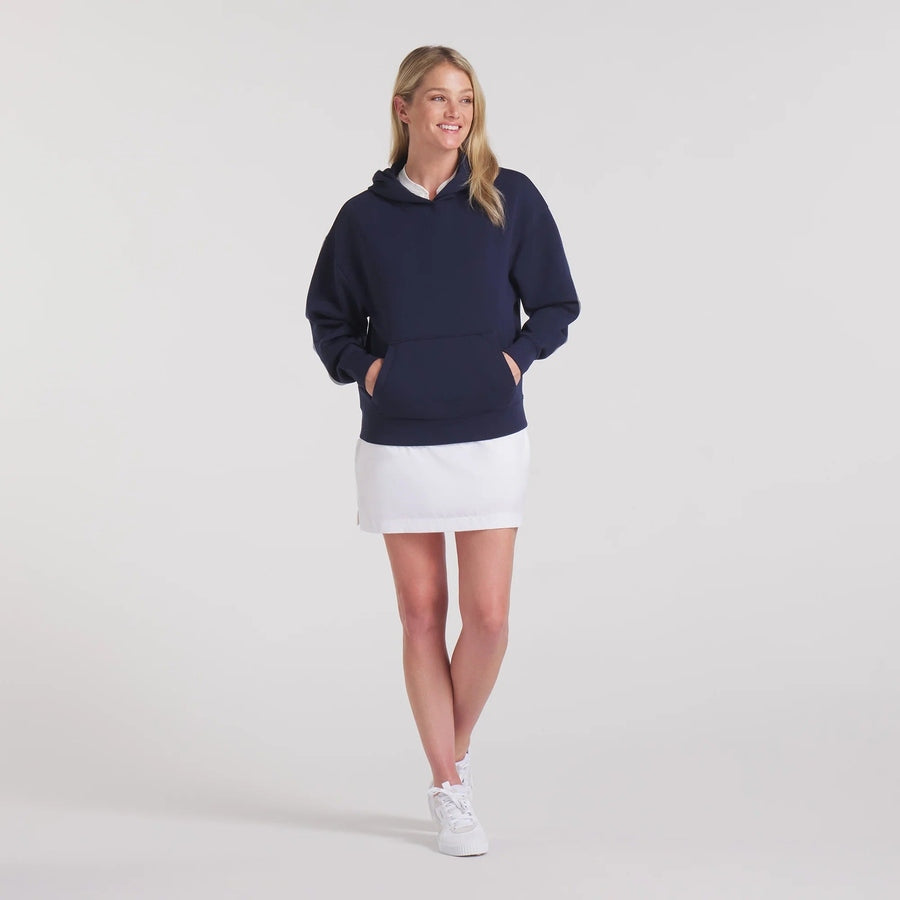 Puma Ladies Cloudspun Fleece Hoodie - Navy
