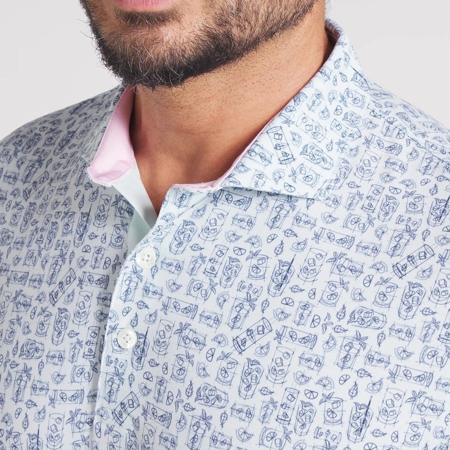 Puma Golf X AP Sketch Polo - Blue