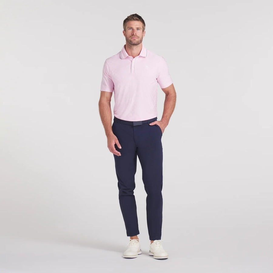 Puma AP Tipped Jacquard Golf Polo - Pink