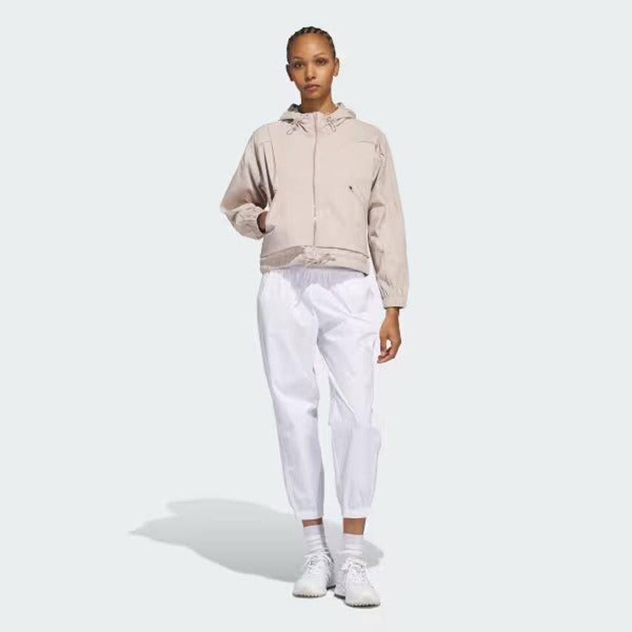 Adidas Ladies Beyond Full-Zip Hoodie - Brown