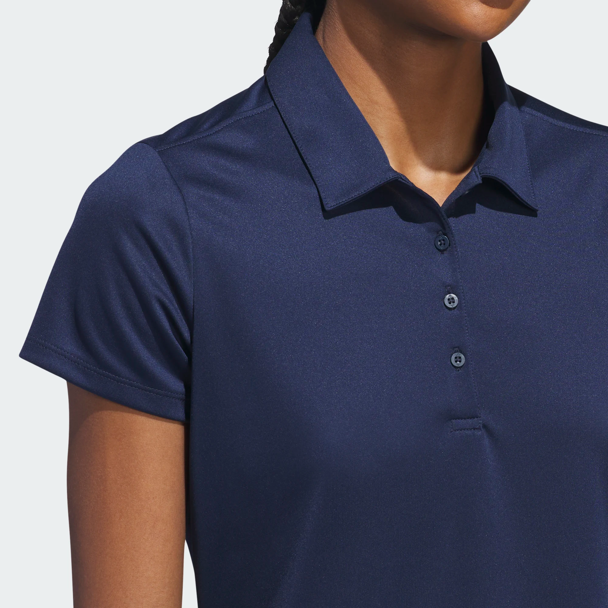 Adidas Ladies Solid Performance Short Sleeve Golf Polo