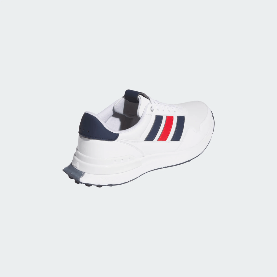 Adidas S2G 26 Leather Spikeless Golf Shoes - White/Navy