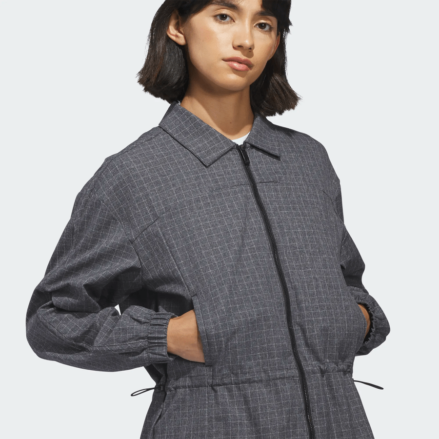 Adidas Ladies Ultimate365+ Peplum Grid Jacket - Black