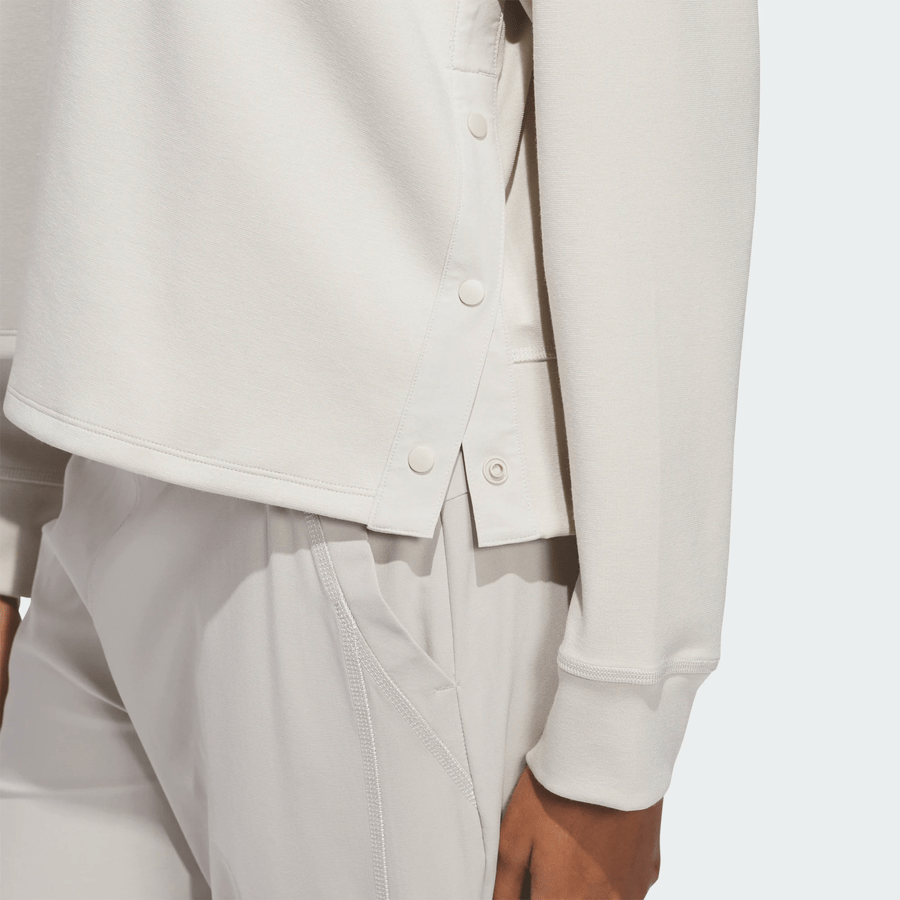 Adidas Ladies Beyond The Course Side-Snap Crew Layer - Beige