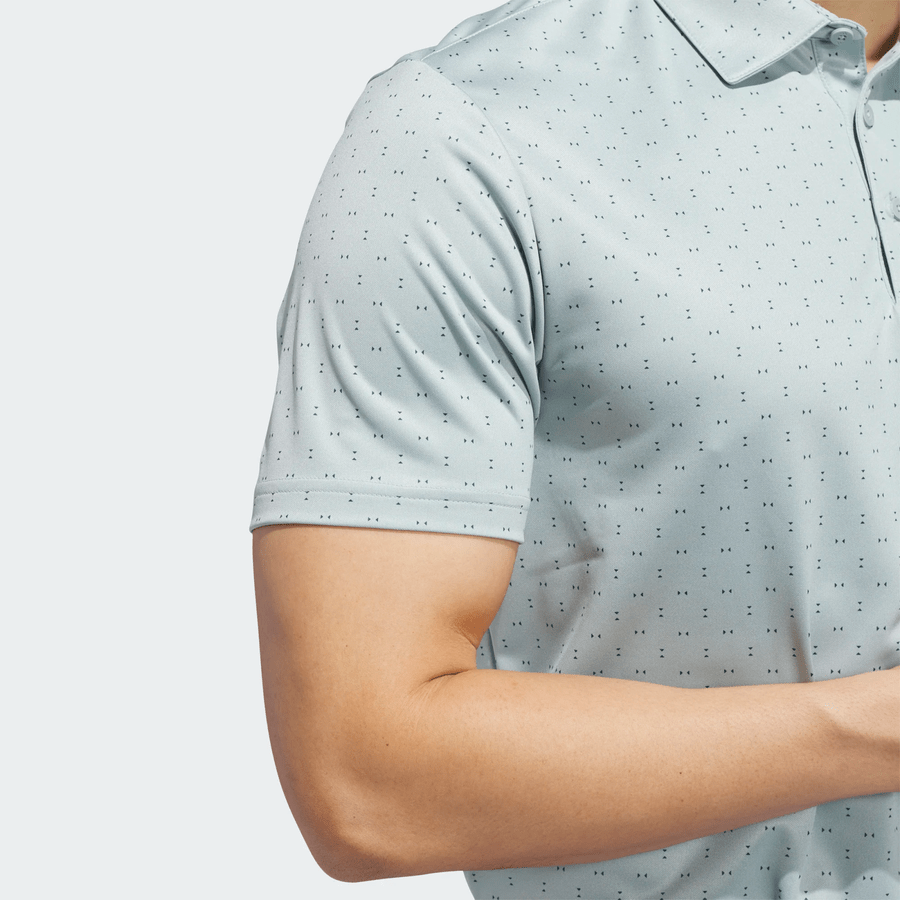 Adidas Performance Textured Print Polo Shirt