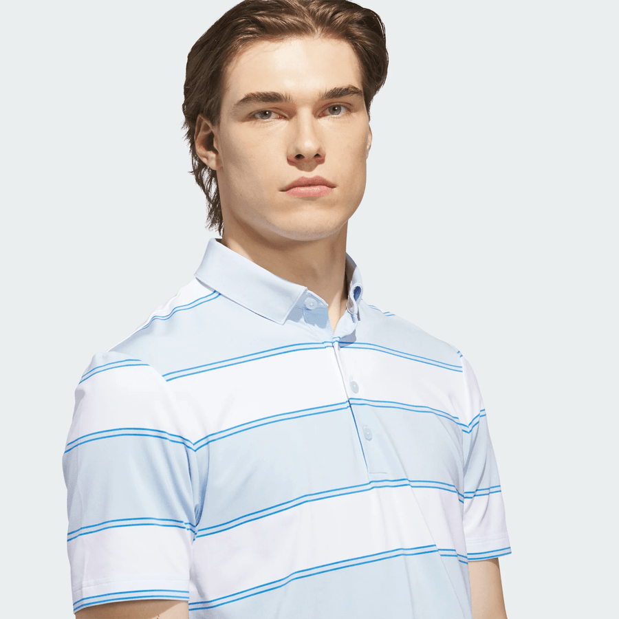 Adidas Ultimate365+ Jumbo Stripe Climacool Polo Shirt