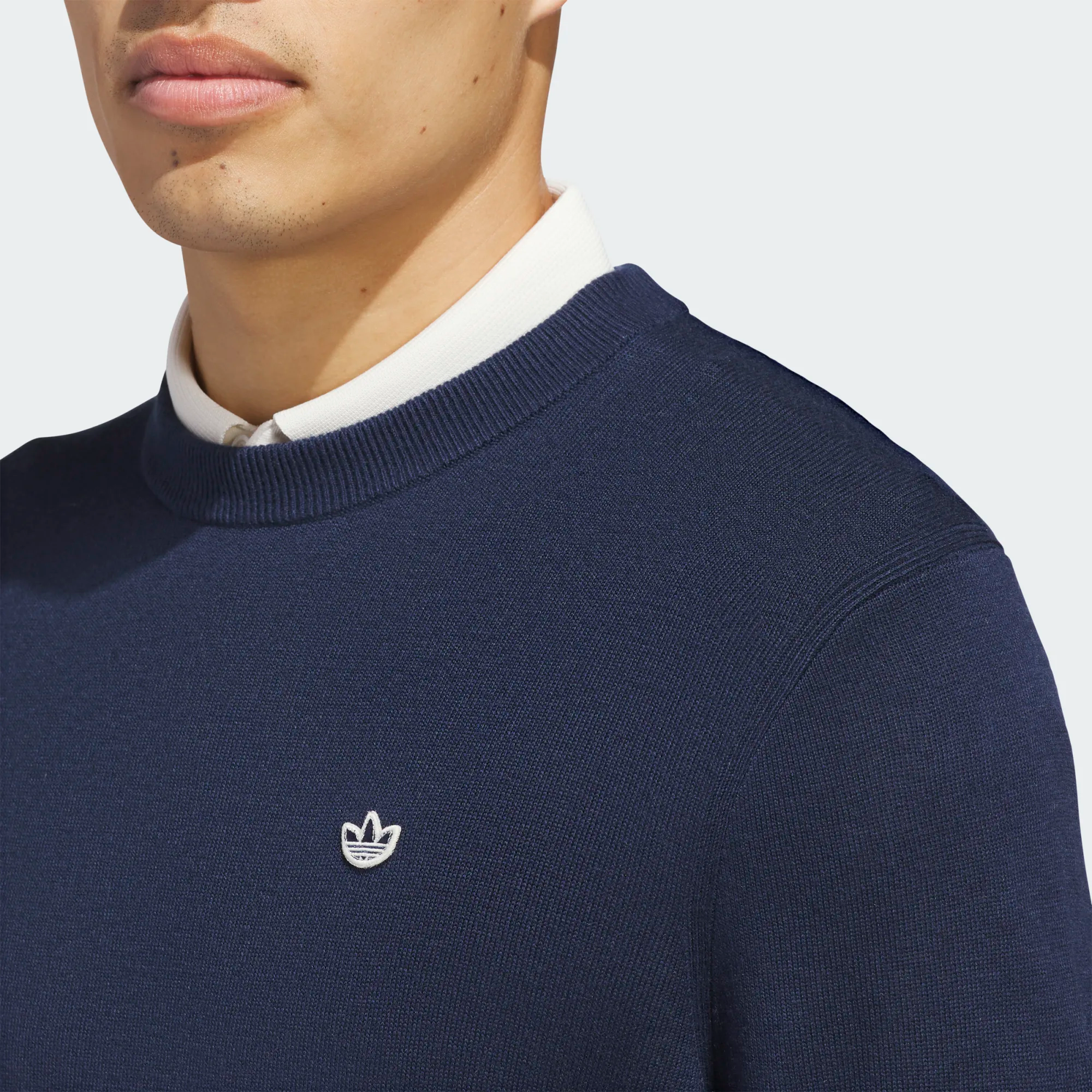 Adidas Originals Cashmere Blend Sweater - Navy