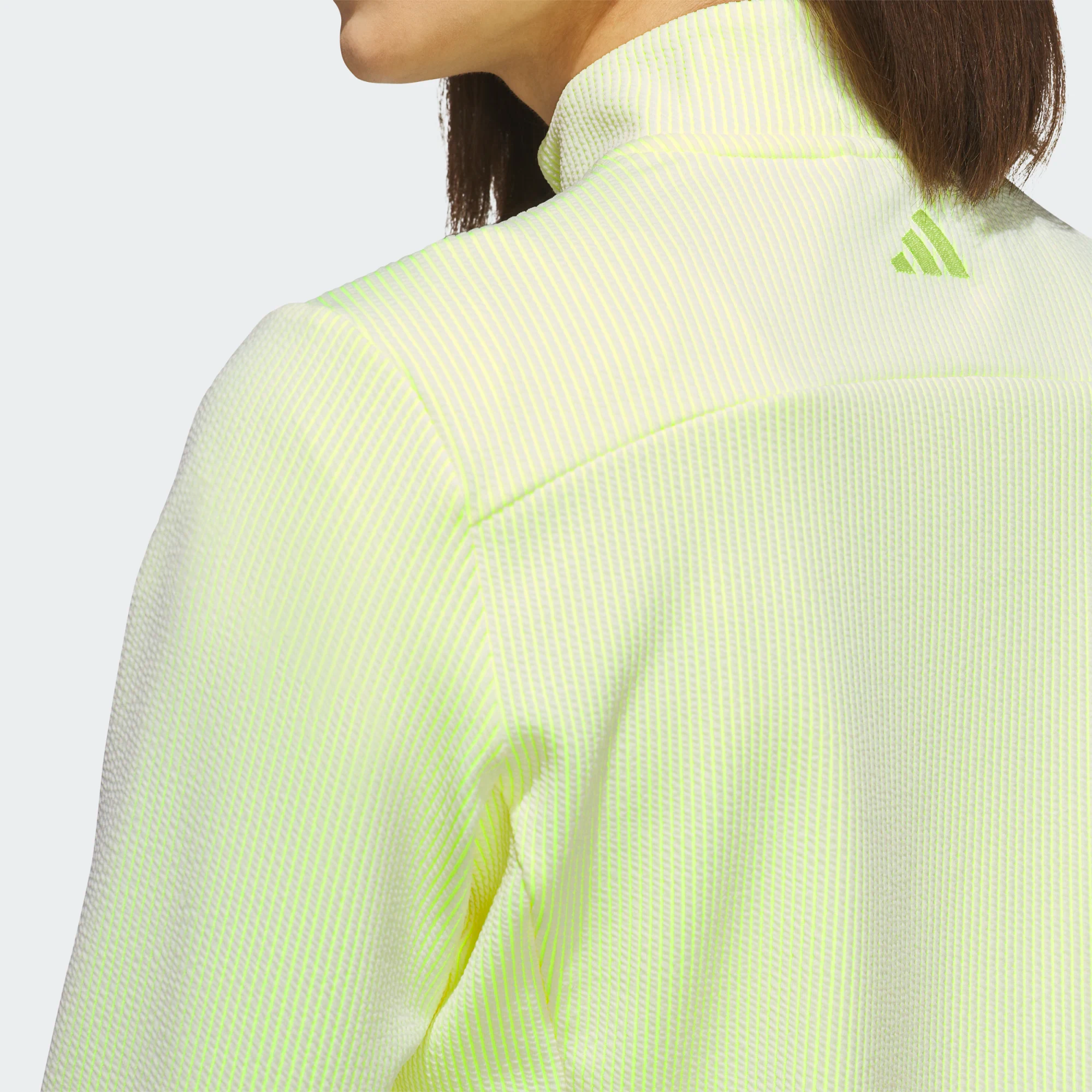 Adidas Ladies Performance Texture Full Zip Jacket - Green