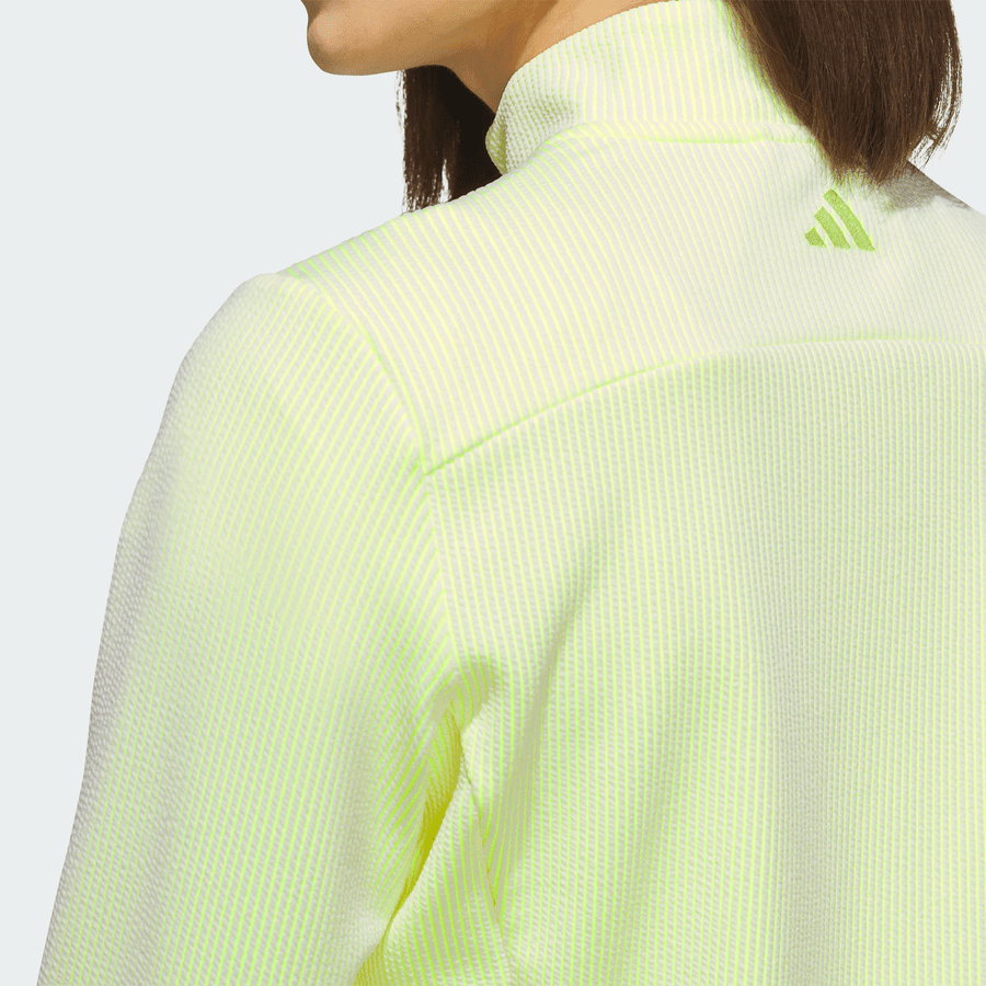 Adidas Ladies Performance Texture Full Zip Jacket - Green