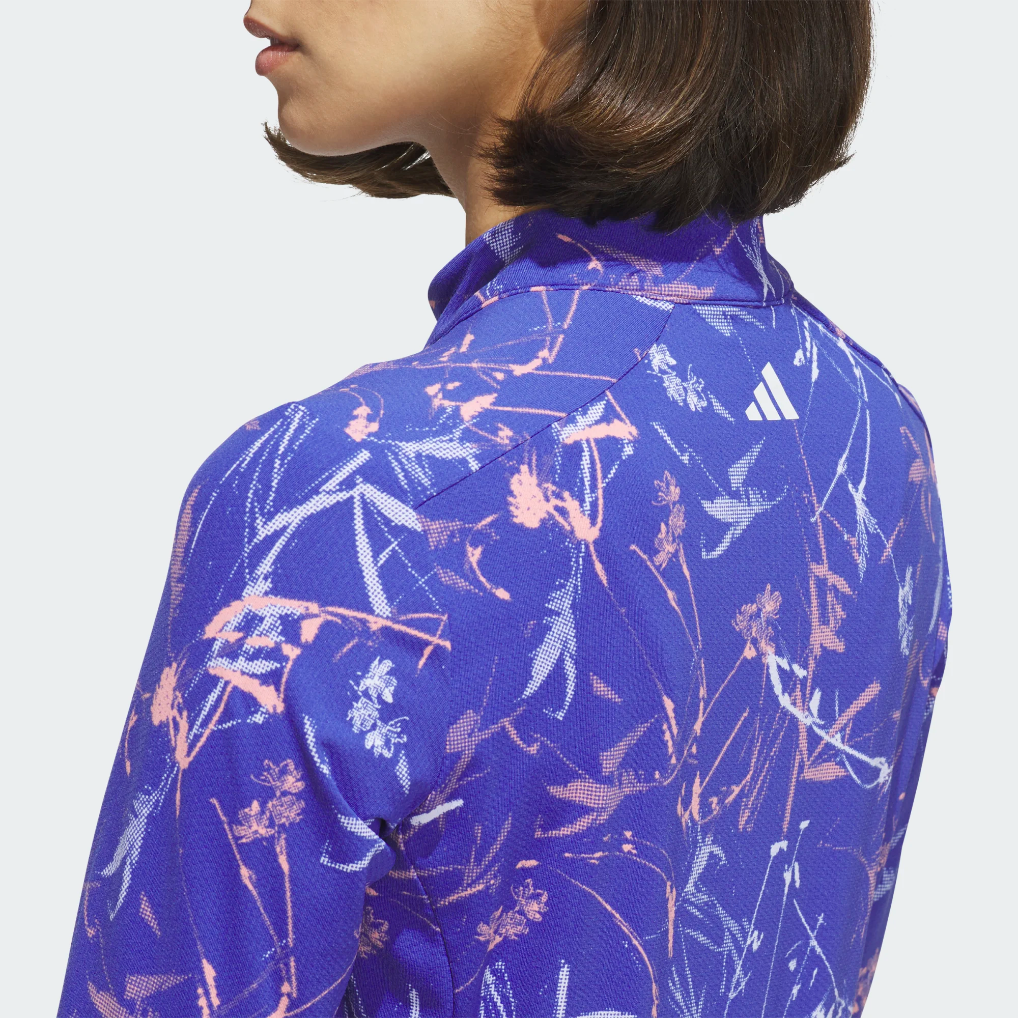 Haut Adidas Ultimate365 Cool Feeling imprimé à col montant zippé 1/4 pour femme