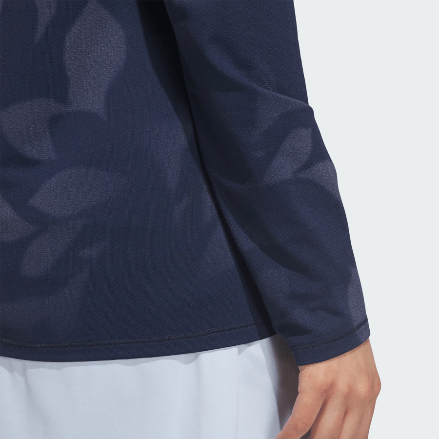 Adidas Ladies Ultimate365 Cool Feeling Printed Hoodie - Navy