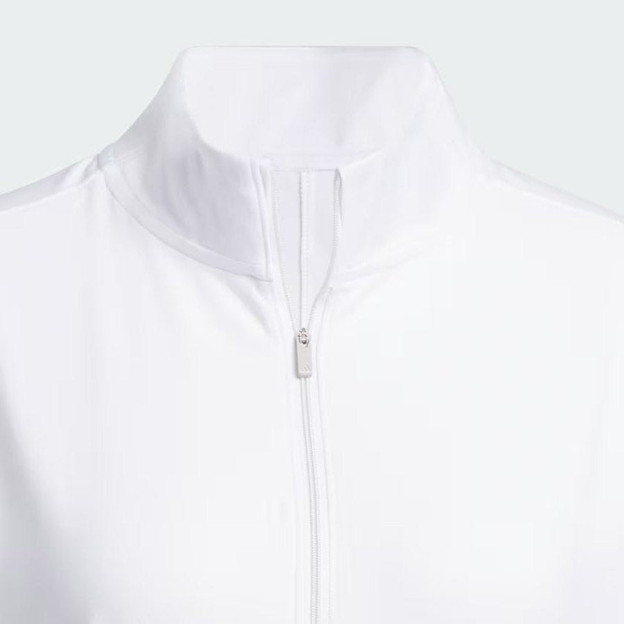 Adidas Ladies Ultimate365 Half-Zip Layering Top - White