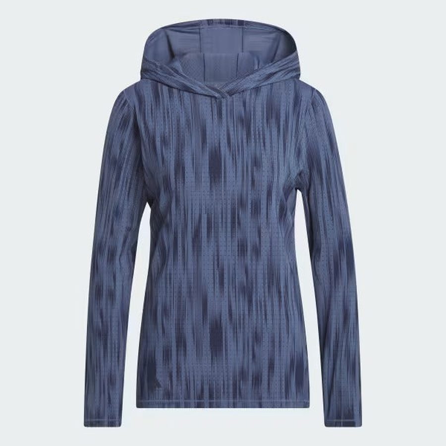 Adidas Ladies Ultimate365 Printed Hoodie - Navy