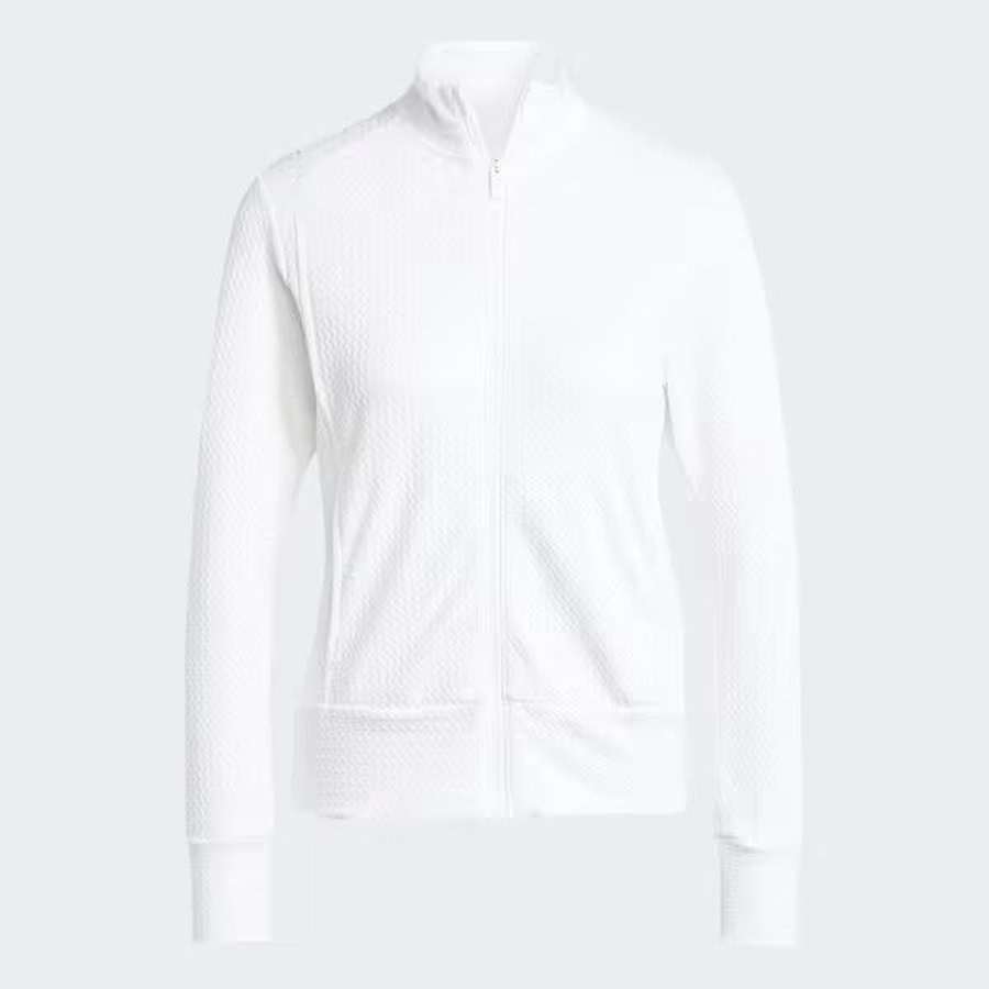 Adidas Ladies Ultimate365 Textured Jacket - White