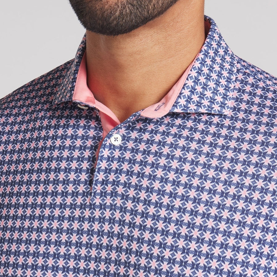 Puma Pique Tie Golf Polo - Blue