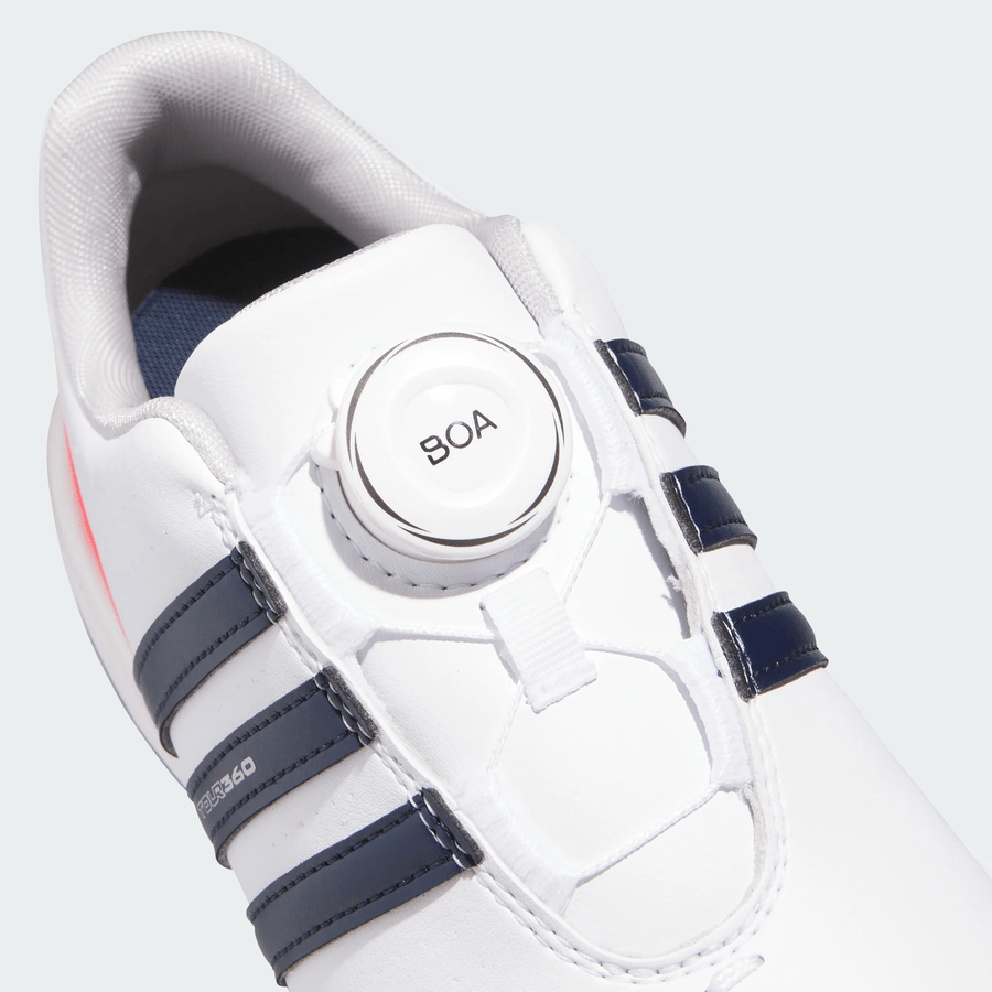 Chaussures de golf Adidas Junior Tour360 24 BOA - blanc/rouge
