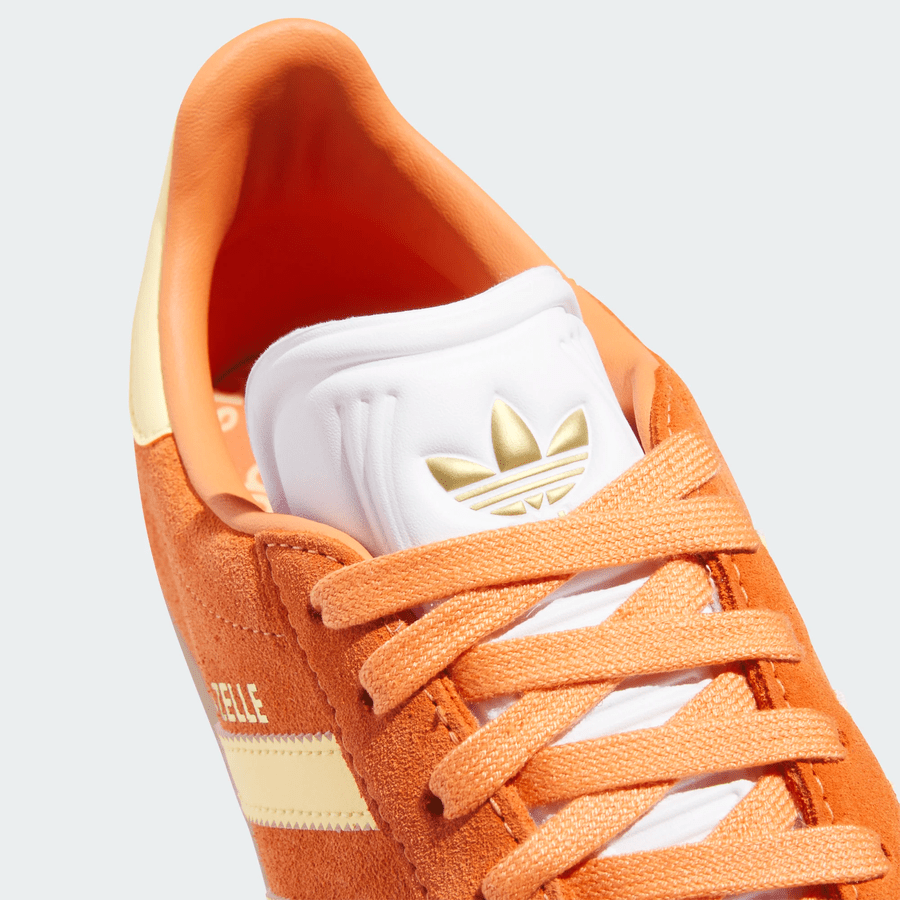 Adidas Gazelle Spikeless Golf Shoes - Orange/White
