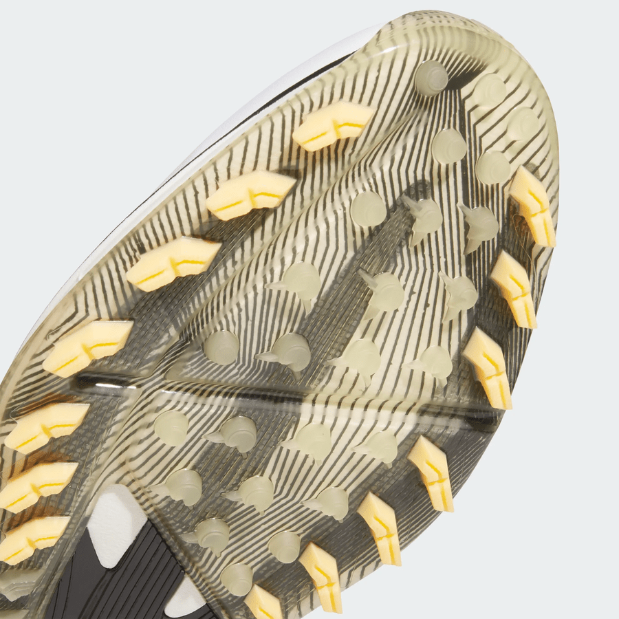 Adidas Adizero ZG Spikeless Golf Shoes - White/Yellow