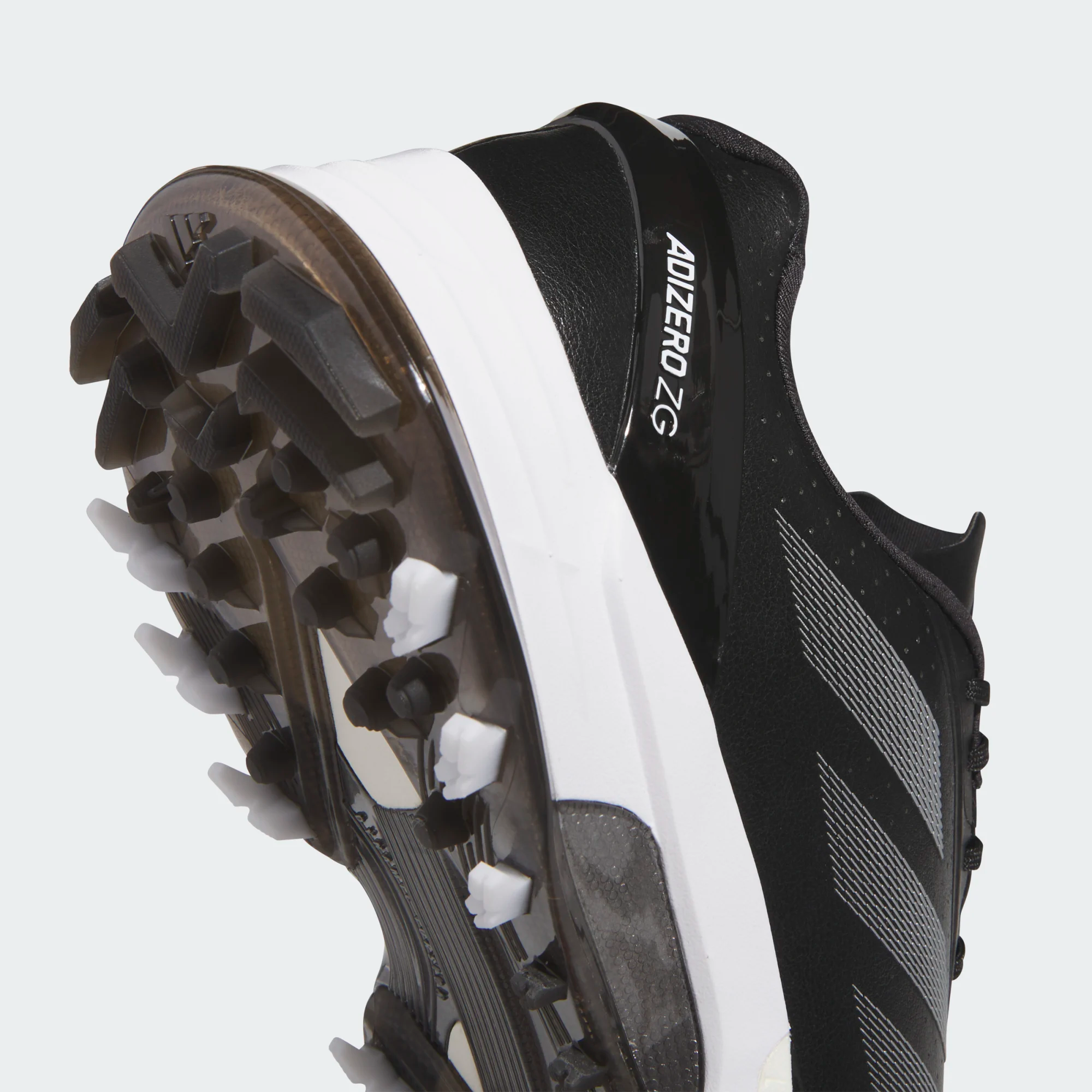 Adidas Adizero ZG Spikeless Golf Shoes - Black/Silver