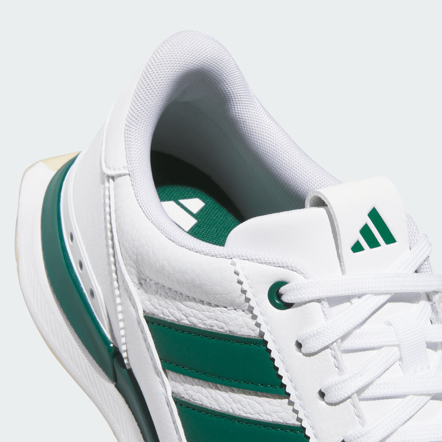 Adidas S2G 26 Leather Spikeless Golf Shoes - White/Green
