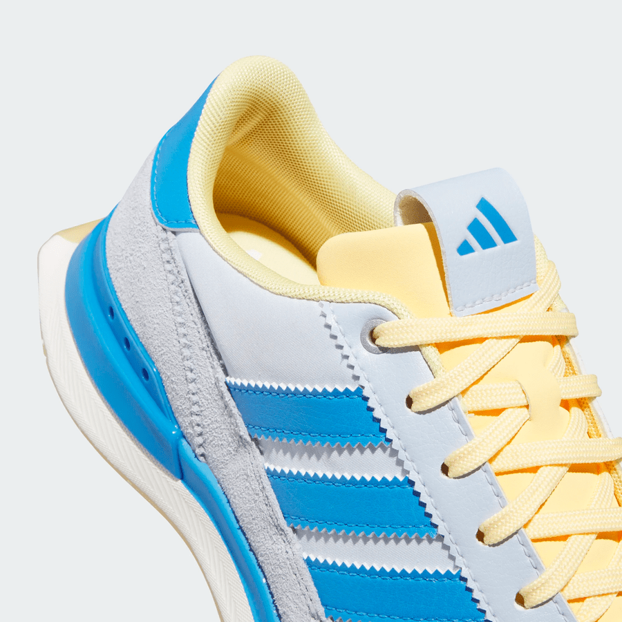 Adidas Ladies S2G 26 Textile Spikeless Golf Shoes - Blue/Grey/Yellow