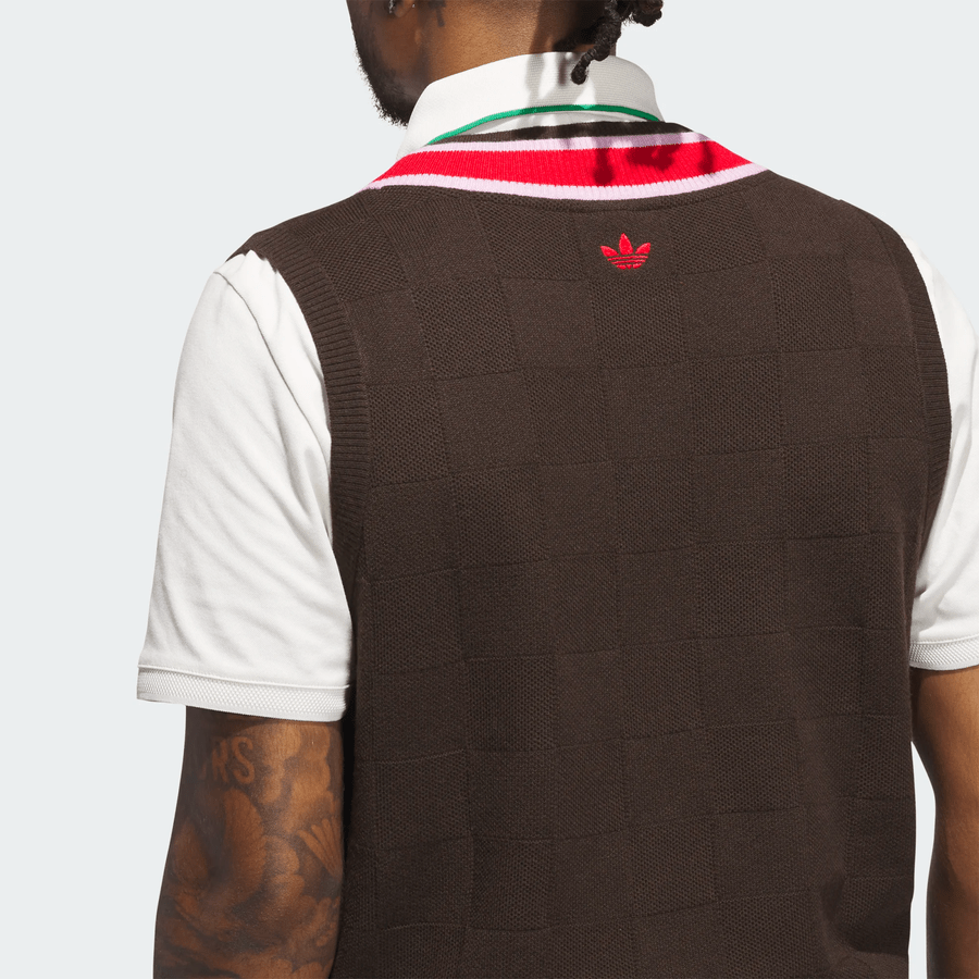 Adidas Original Knit Vest - Brown