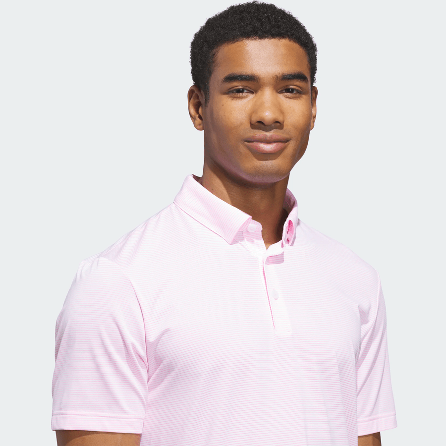 Adidas Ultimate365+ Pencil Stripe Climacool Polo Shirt