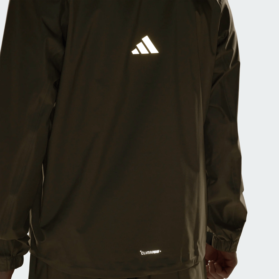Adidas Ultimate365 Tour CLIMAPROOF+ Half-Zip Jacket - Khaki