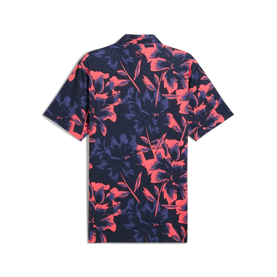 Puma MATTR Broken Flower Golf Polo - Navy