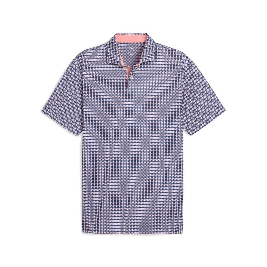Puma Pique Tie Golf Polo - Blue
