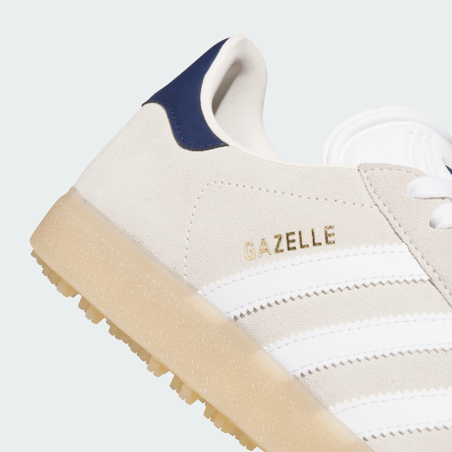 Adidas Gazelle Spikeless Golf Shoes - Beige/White